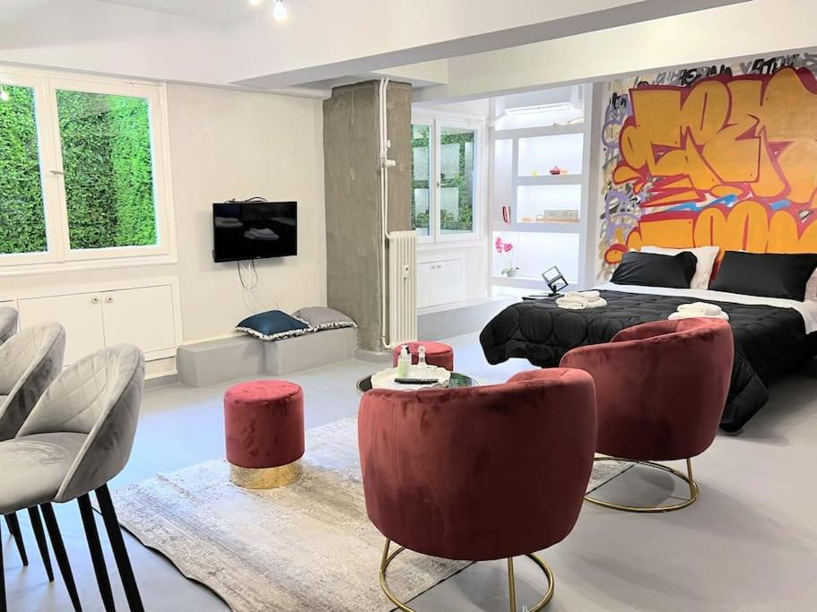 Brand New Modern Street-Style Studio /City Center Ateny Zewnętrze zdjęcie